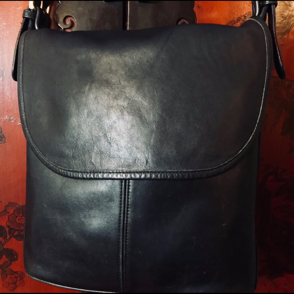 Black Coach Legacy Satchel with Flap- Pristine!